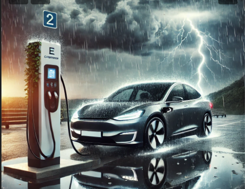 Mengisi Daya Mobil Listrik di Tengah Badai, Apa yang Harus Diperhatikan?