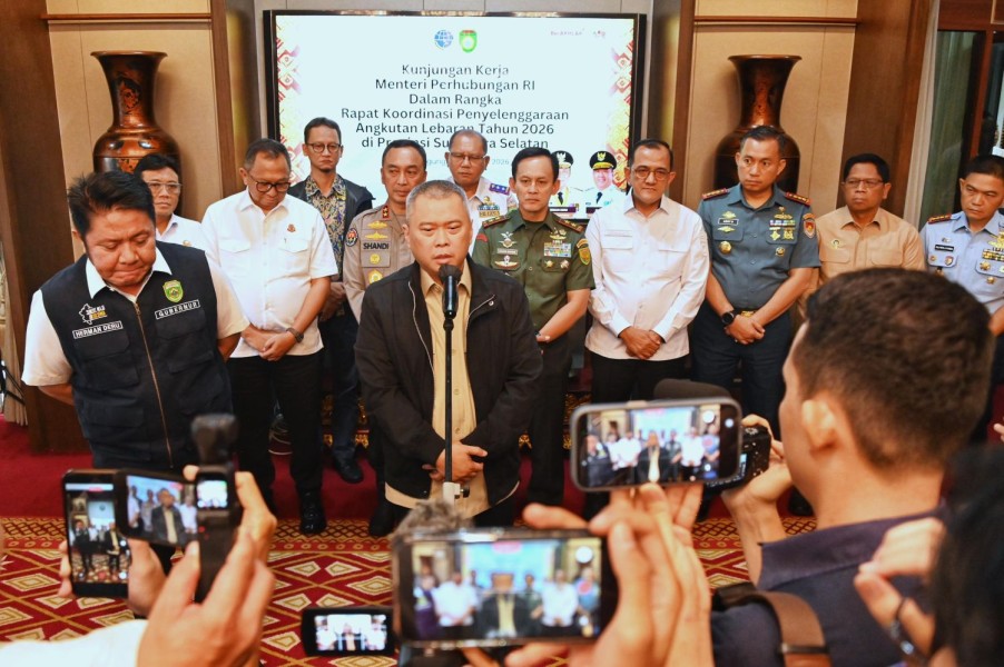 Menhub Dudy Sinergikan Angkutan Lebaran 2026 dengan Gubernur Sumsel